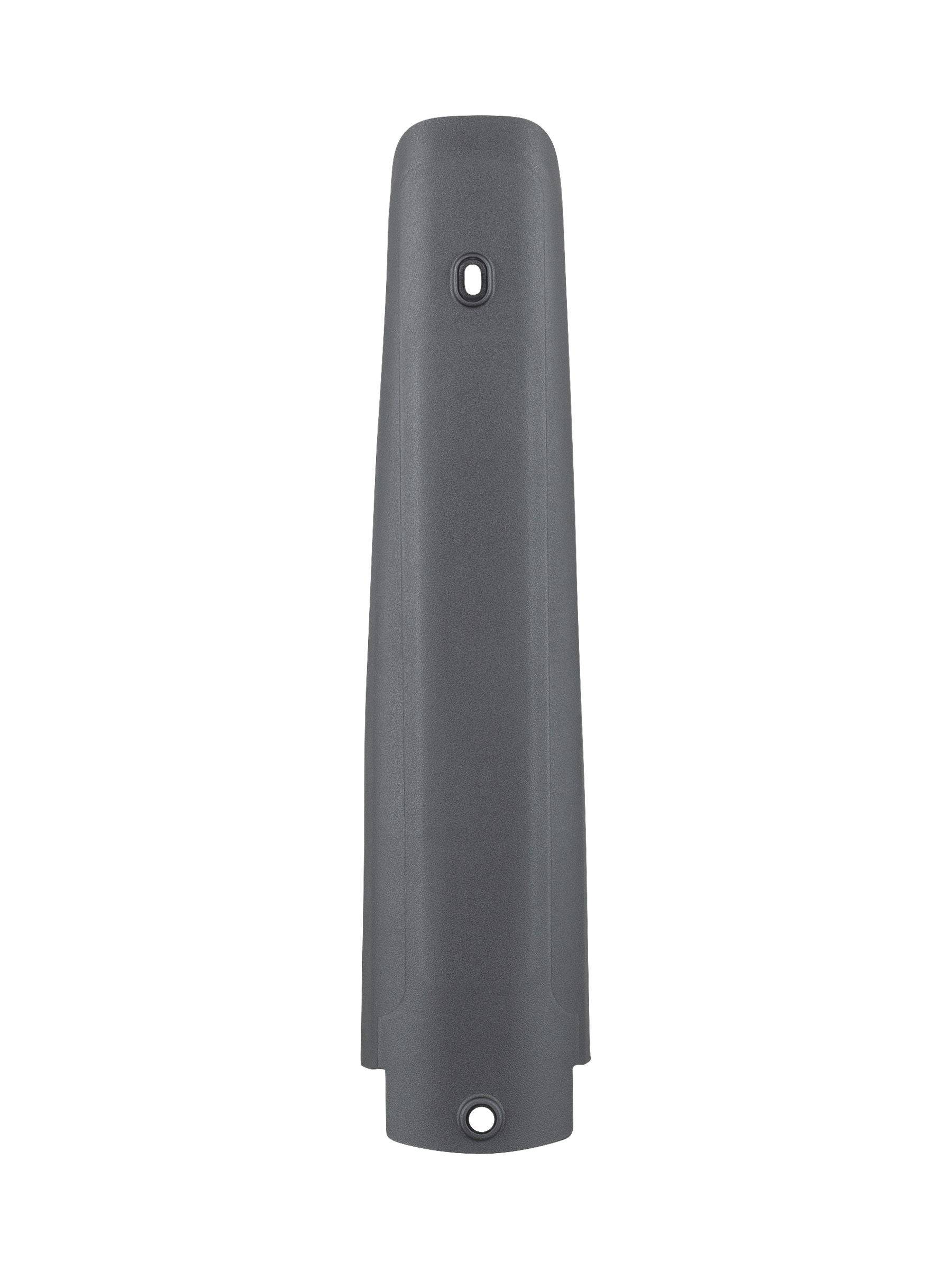Trek 2023 Fuel EX 29 upper downtube armor in black aluminum for frame protection on mountain bikes.
