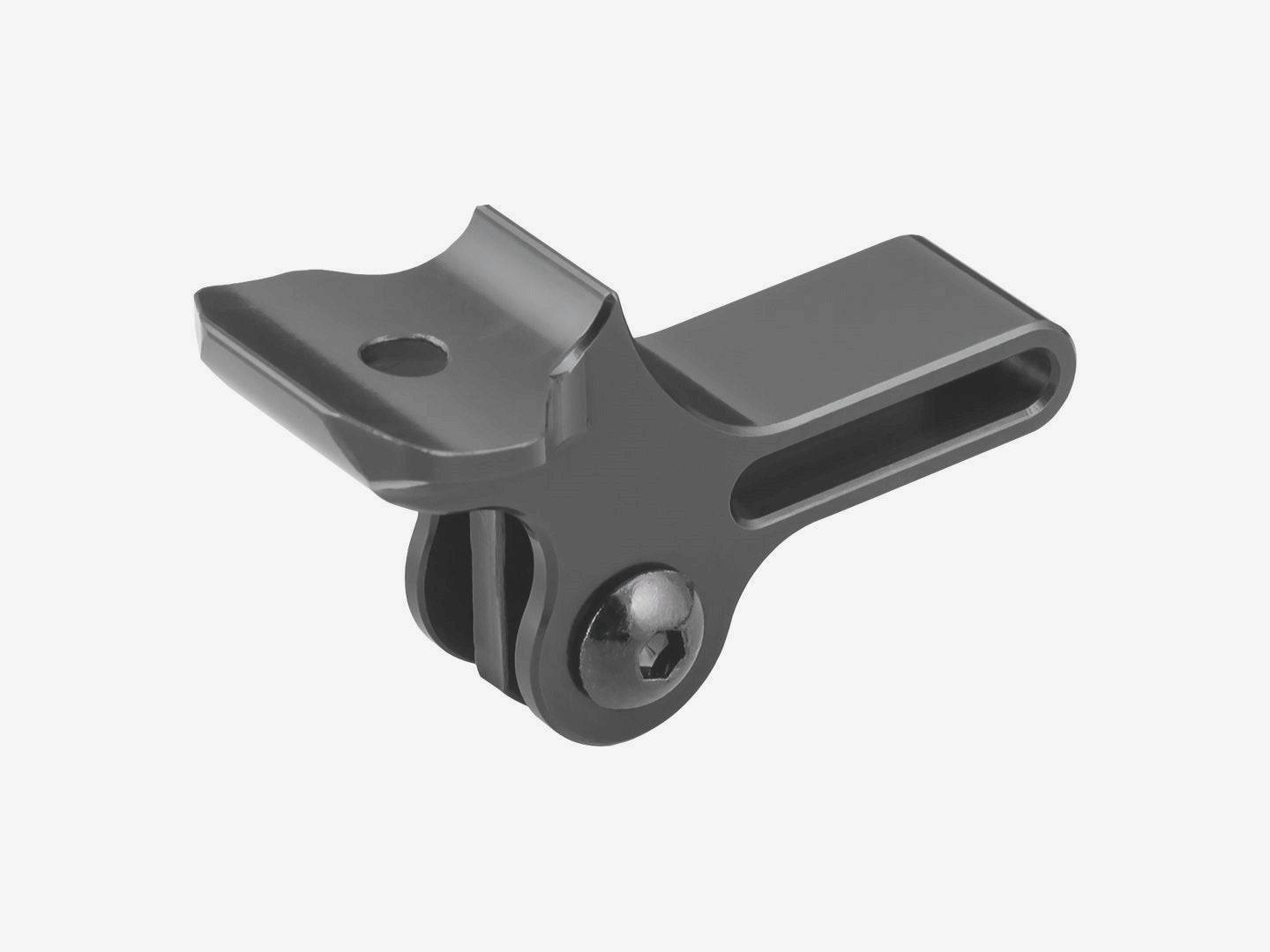 Bontrager Speed Concept Blendr Duo Base Stem for aerodynamic cycling integration, showing sleek black bike stem with mounting points