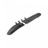 Topeak Tetrarack Fender M2 black MTB rear fender with adjustable mounting clips for mountain bike accessories.