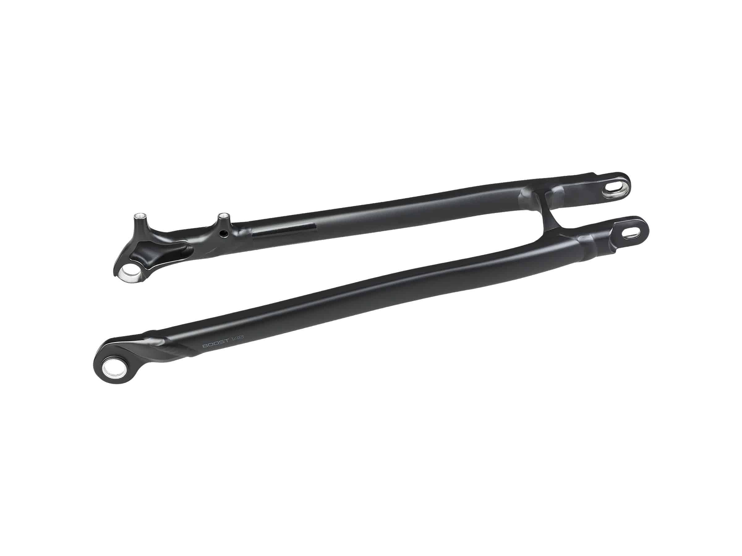 Trek 2019 Remedy 27.5 aluminum seatstay frame component for mountain bike repair, showing the sleek metal finish and connections.