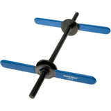 Park Tool HHP-3 Home Mechanic Bearing Cup Press for head and bottom brackets, shown in a workshop setting.