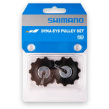Shimano Deore RD-M593 SGS rear derailleur tension and guide pulley set mounted on bike component, showcasing durable Shimano quality.
