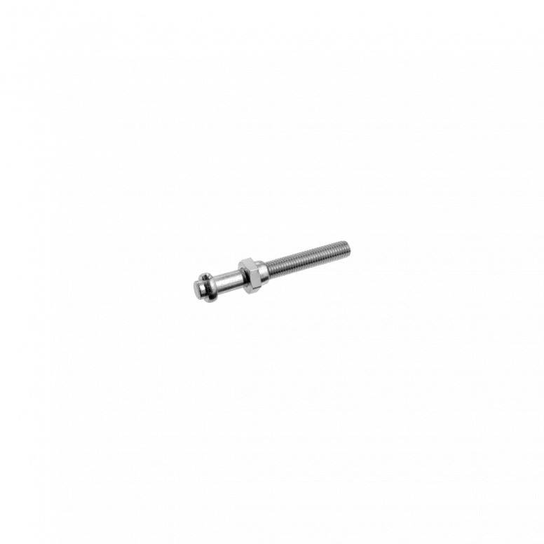 Brooks tension pin and nut assembly, 70mm for saddle tensioning and repair, shown with metal components on a white background.