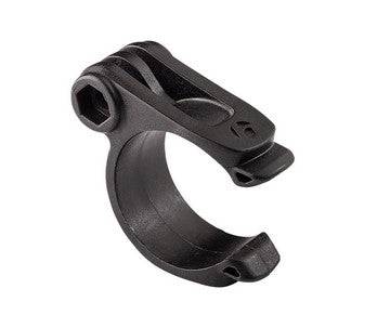 Bontrager Pro Stem Blendr Mono Base mounted on bike handlebar, designed for XXX, Pro, and Elite stems, bike accessory mount base.