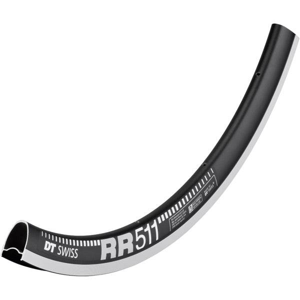 DT Swiss RR 511 SBWT Presta-Drilled 32mm Aero Road and Cyclocross Rim with semi-aero profile and tubeless compatibility.