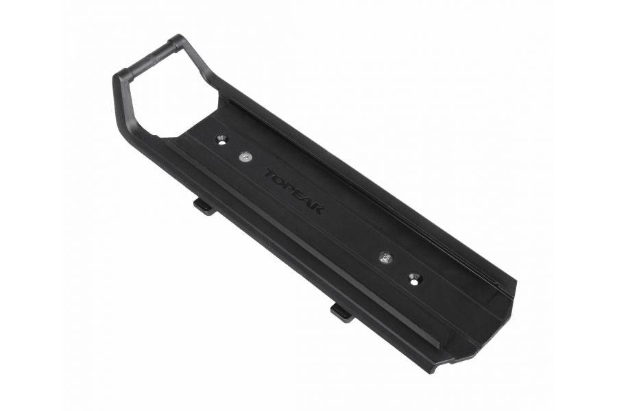 Topeak Omni Quicktrack Adapter for MTX QT System rear racks, black, bike accessories for quick mounting and secure attachment