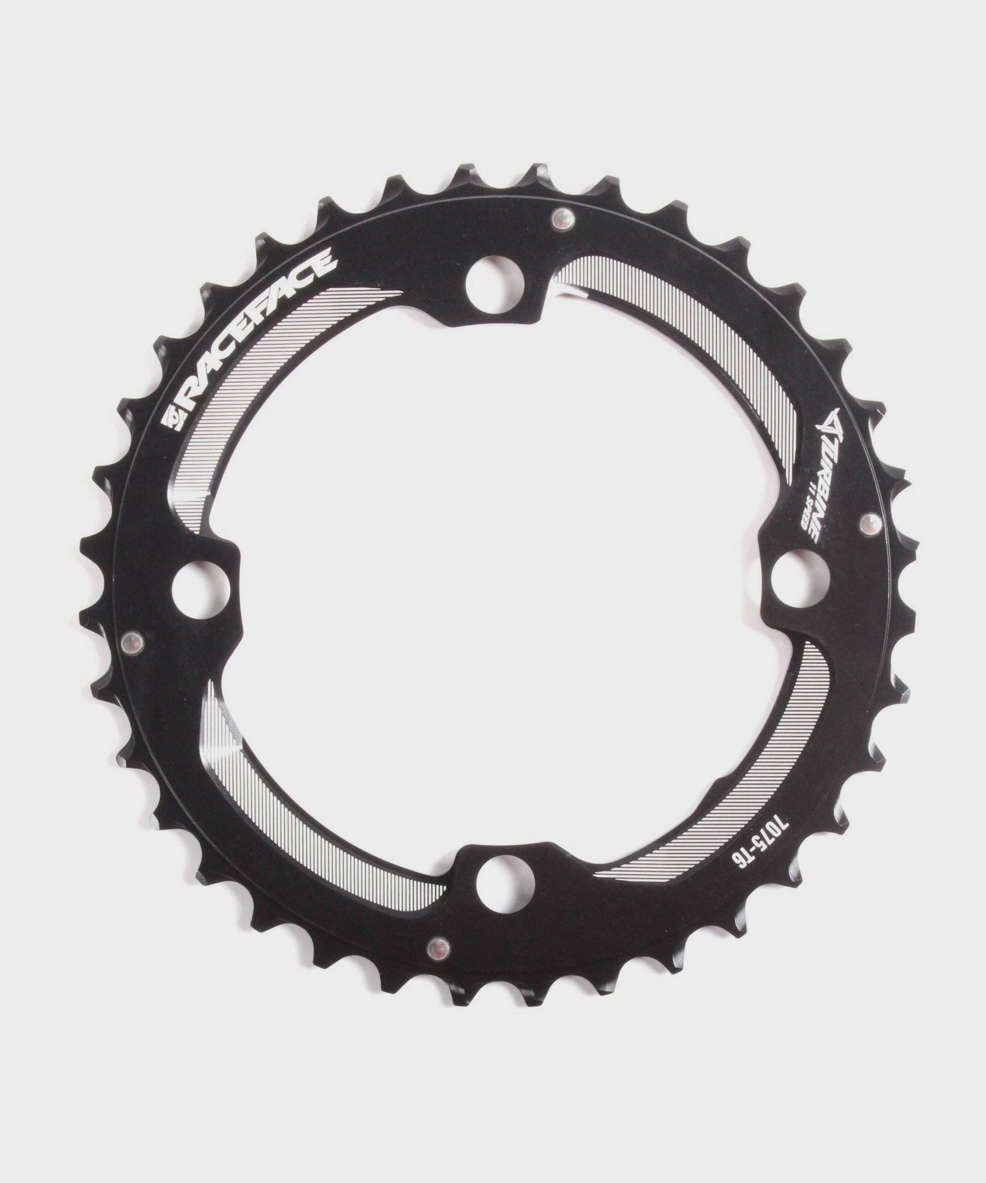 Race Face Turbine 11-speed chainring for XC mountain bikes, black, 104/64 BCD, durable component for smooth shifting.