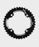 Race Face Turbine 11-speed mountain bike chainring for XC bikes, black, 104/64 BCD, durable component for smooth shifting.