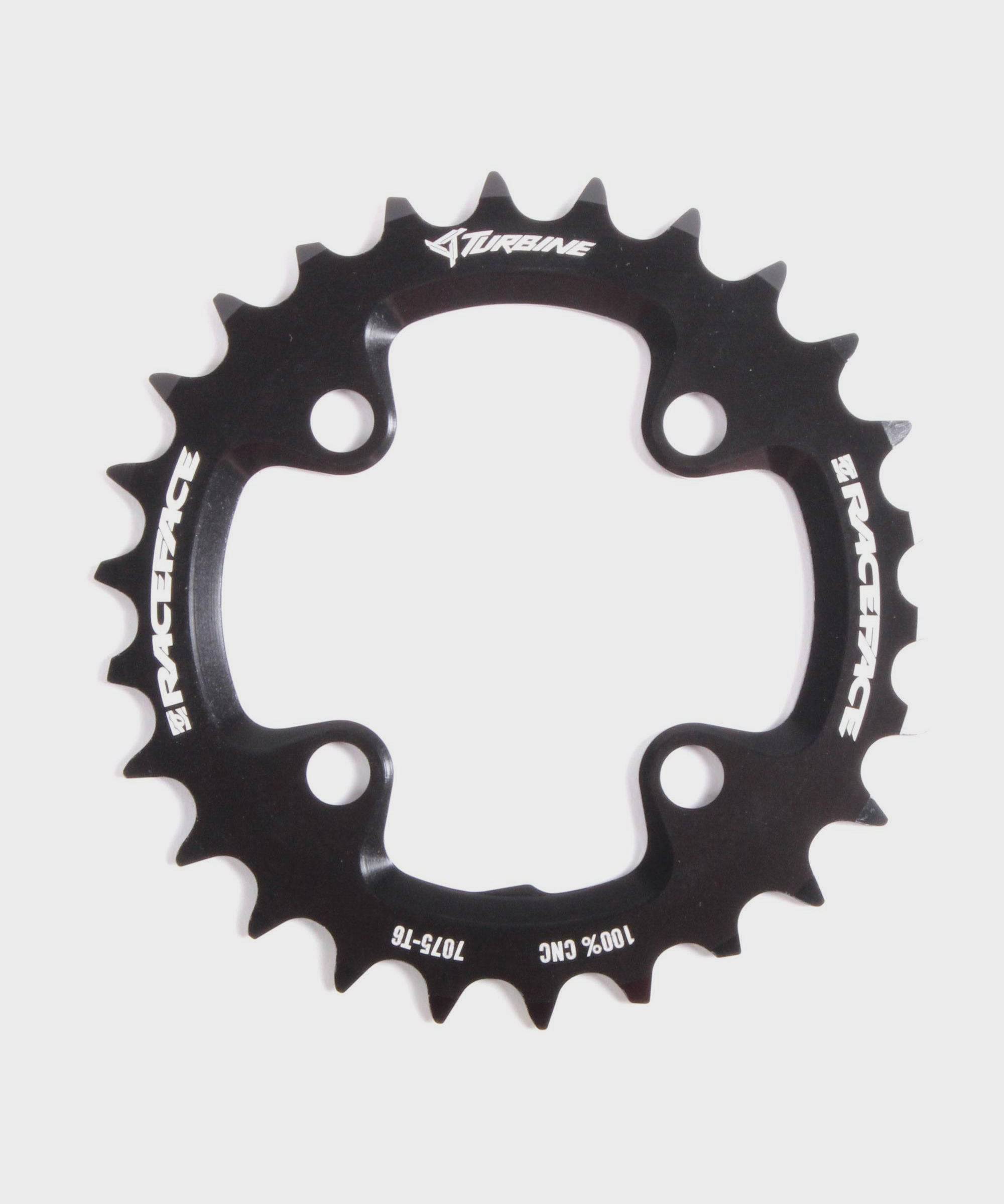 Race Face Turbine 11-speed chainring for XC mountain bikes, black, 104/64 BCD, durable component for smooth shifting.