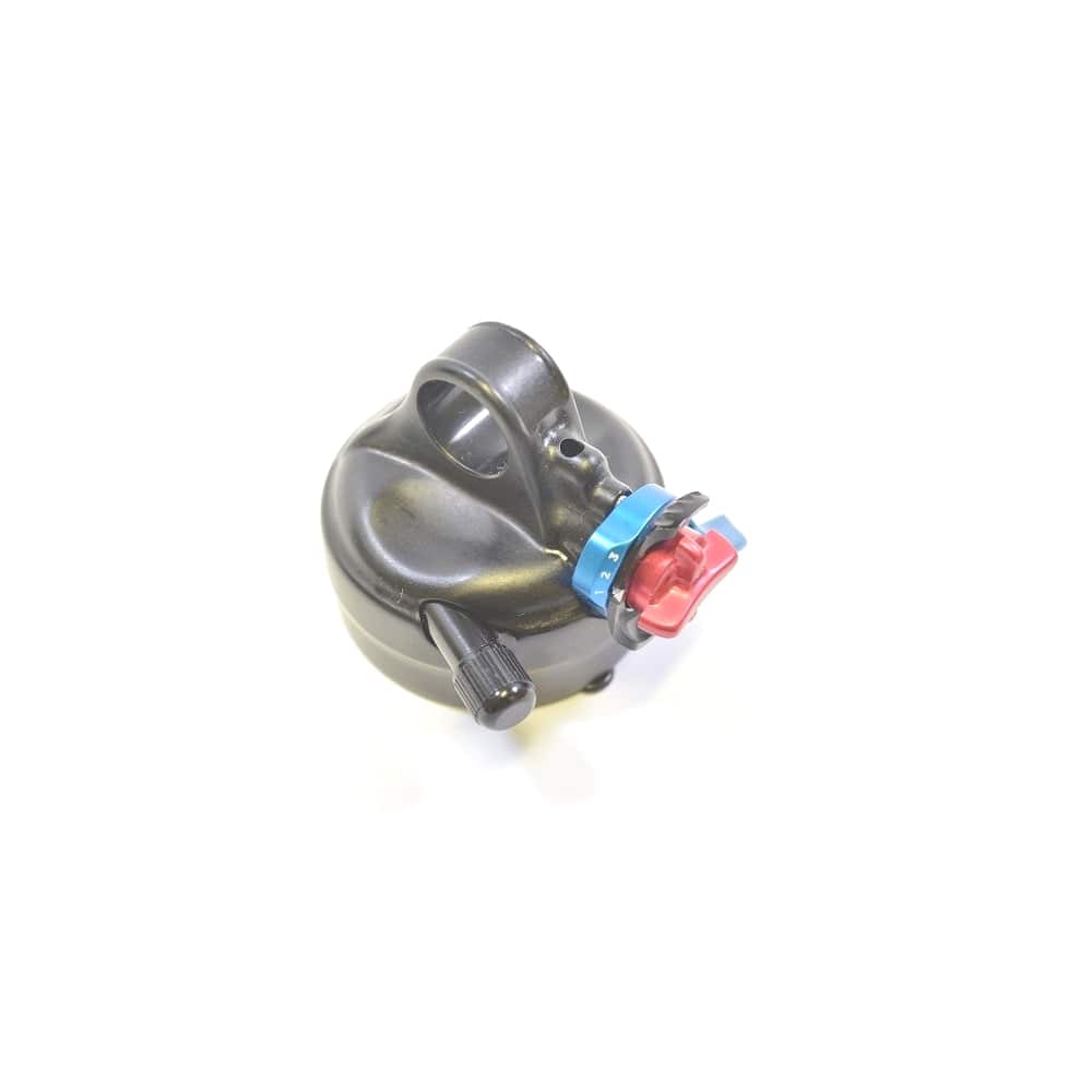 Fox Shock Float DPS Eyelet Assembly for 2017 rear suspension, showing adjustable component with mounting eyelet and damping features.