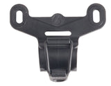 Bontrager Air Support HP hand pump mounted on bike frame bracket, bike accessories for easy pump storage and access