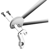 M Part gear hanger for Haibike and compatible bikes, durable bike component replacement part with metal construction.