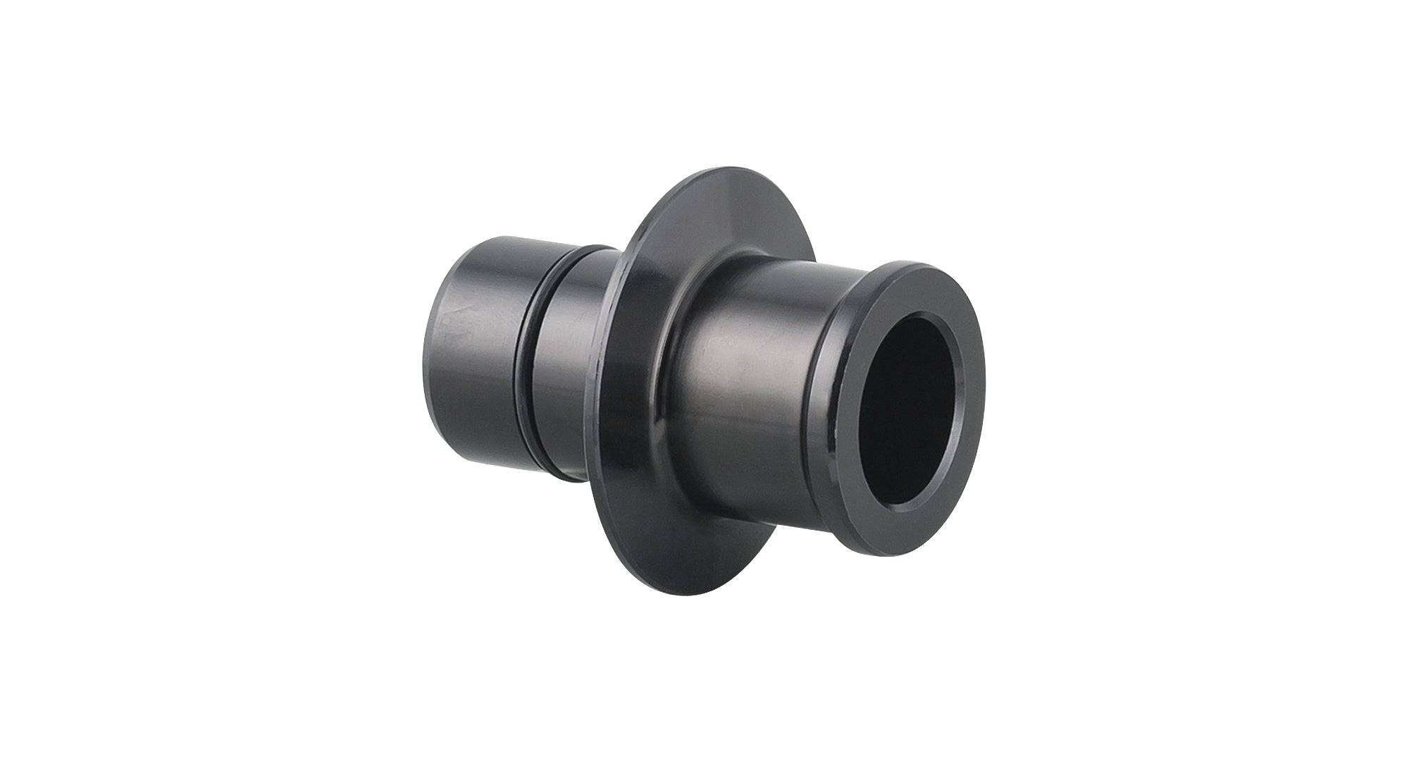 Bontrager DT350 Road front axle end cap for 12mm disc side, 100mm old, black bicycle component part with precise fit
