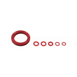Jagwire Elite Mineral Brake Bleed Kit replacement O-rings, set of 5, for workshop brake seal maintenance and repairs.