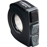 Shimano STEPS SW-E6000 e-bike switch with cord bands in grey, designed for E6000 and SEIS e-bike systems.