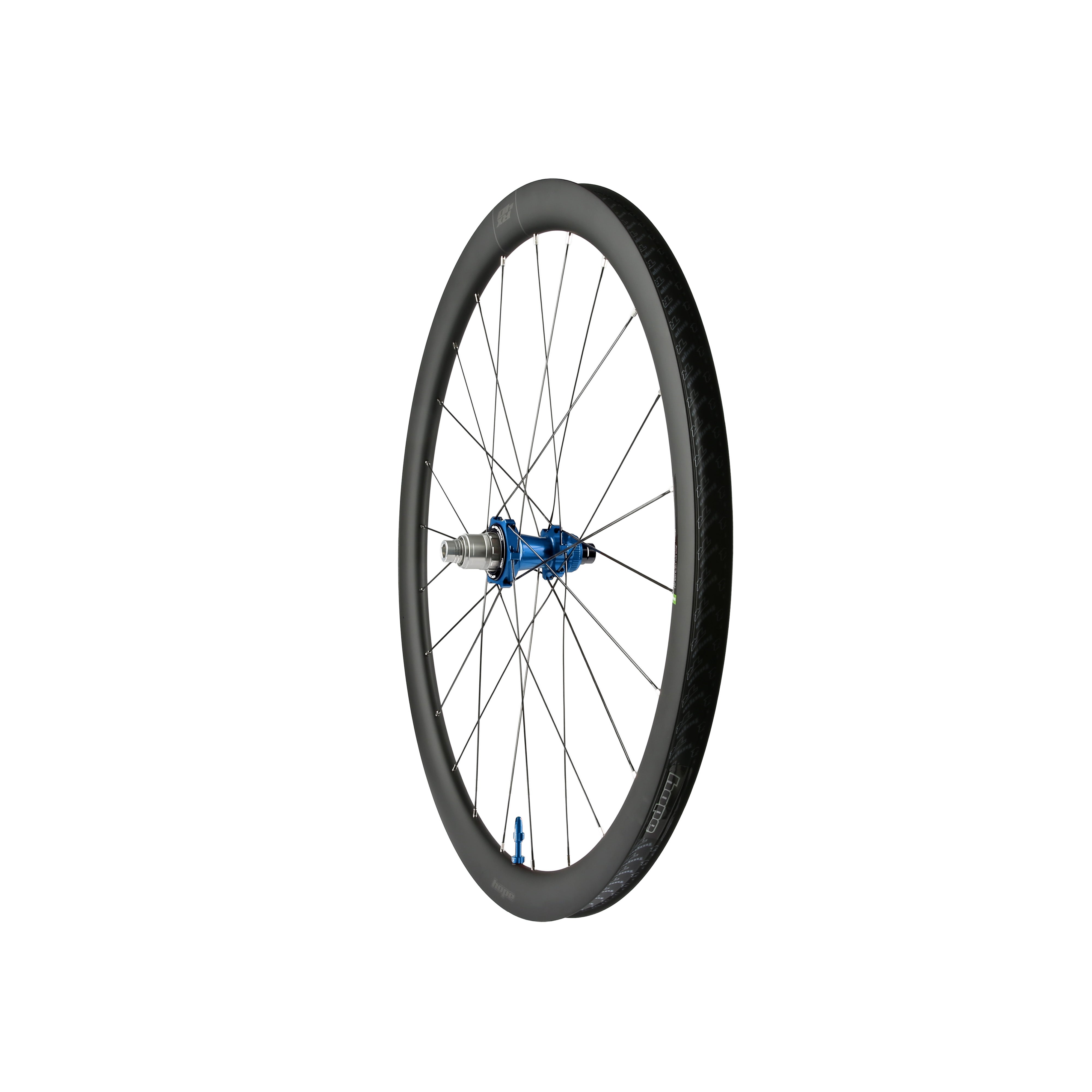 Hope RX40 Carbon Gravel Rear Wheel with blue rim, tubeless-ready hub, 24H Pro 5 Centerlock, S-Pull brake compatibility.