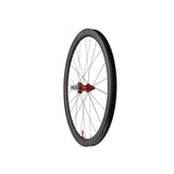 Hope RX40 Carbon Gravel Rear Wheel with Pro 5 Centrelock hub, tubeless-ready, featuring red accents and 24H hub design.