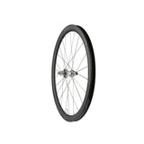 Hope RX40 Carbon Gravel Rear Wheel with silver rim, tubeless-ready hub, 24-hole spokes, and center lock disc brake compatibility.