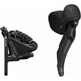 Shimano GRX ST-RX610 GRX 12-speed STI bled with BR-RX410 flat mount calliper, right front