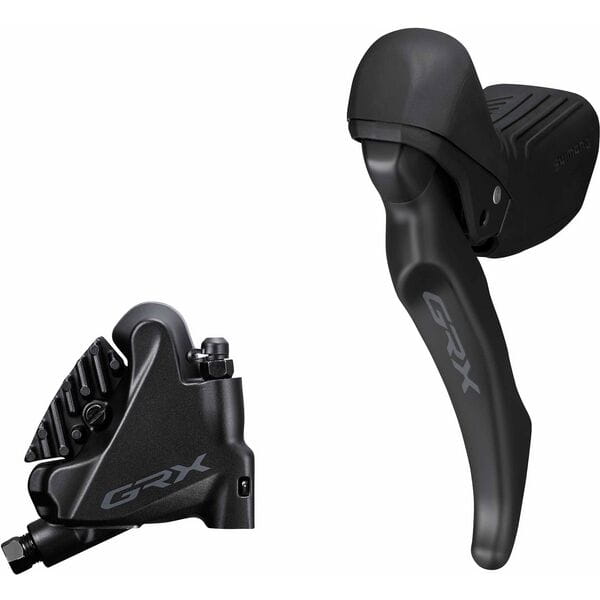 Shimano GRX BL-RX610 GRX hydraulic disc brake lever bled with BR-RX410 calliper, left rear