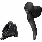 Shimano GRX BL-RX610 GRX hydraulic disc brake lever bled with BR-RX410 calliper, left rear