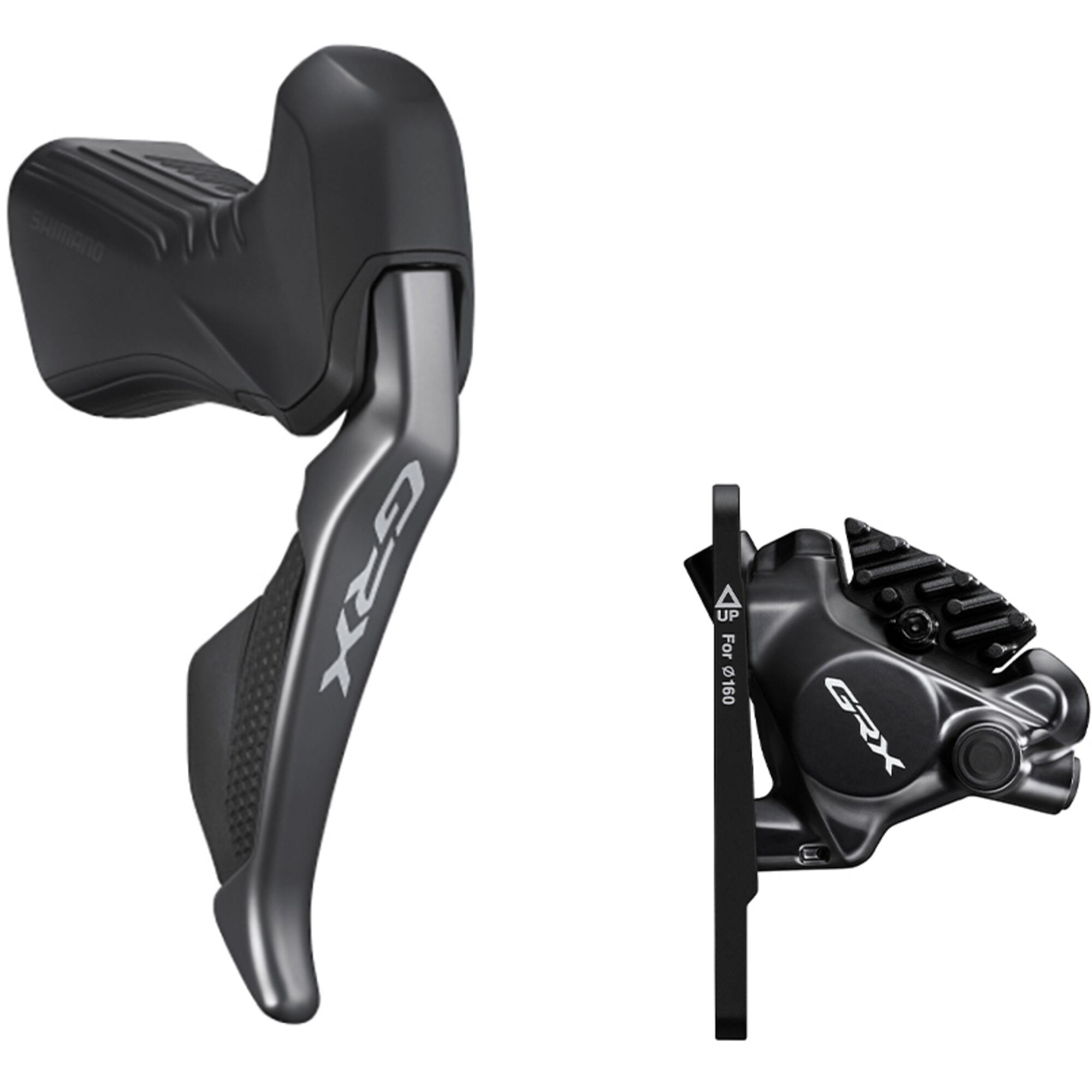 Shimano GRX ST-RX815 GRX Di2 11-speed STI bled with BR-RX820 calliper