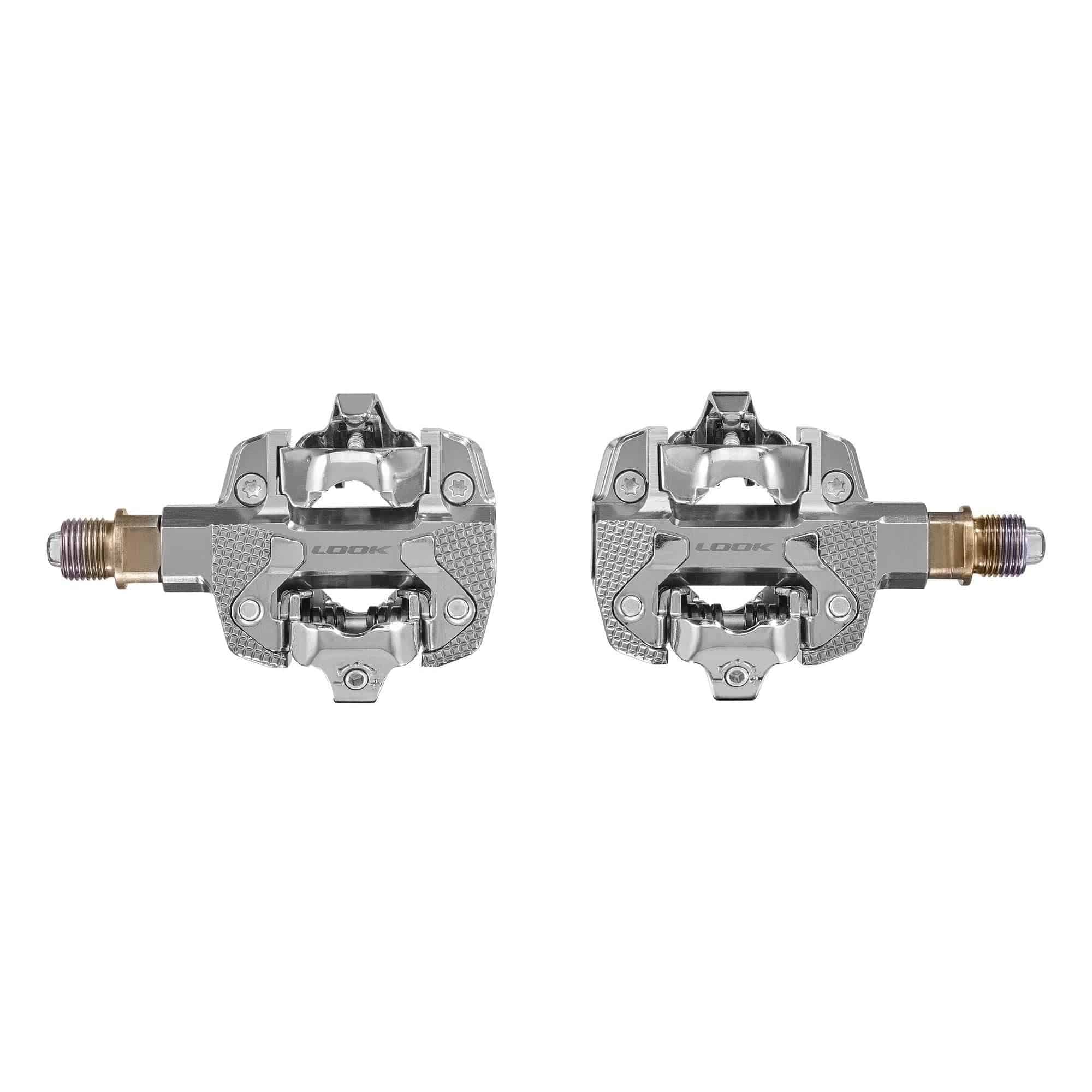 LOOK X-Track Power Dual Sided Powermeter Pedals: SILVER | Swinnerton Cycles