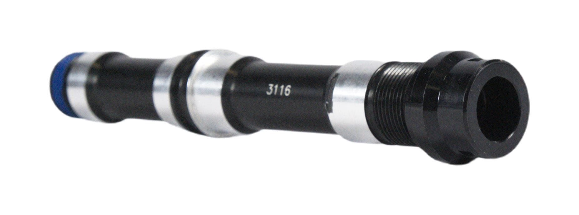 FSA MTB rear hub boost axle component showing the durable metal axle with threading for bicycle rear wheel installation.