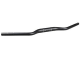 Bontrager Crivitz commuter handlebar in black, 690mm wide with 25-degree backsweep, designed for MTB bikes.