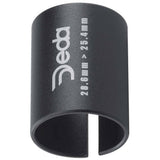 Deda Elementi stem sleeve adaptor for 1-inch fork steerers to 1 1/8-inch stems, bike accessories, black metal component