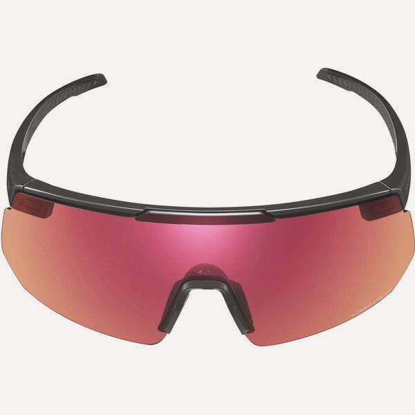 Shimano S-PHYRE RideScape road cycling glasses with magnetic lens system, featuring sleek frame and clear lenses for outdoor riding.