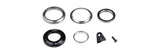 Trek KnockBlock 58-degree headset assembly in black with 28.6mm and 38.1mm compatibility, bike component for steering stability.