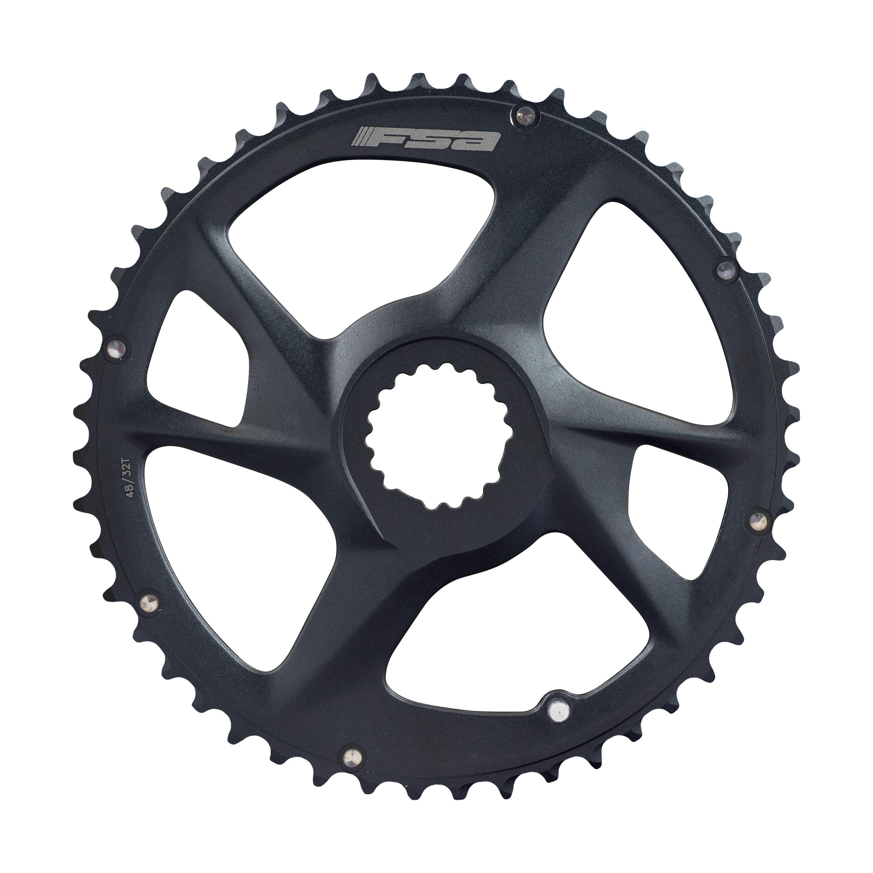 FSA Adventure Road Chainring (2x11, 90x46T (30T), Black, 4h, DM) | Swinnerton Cycles
