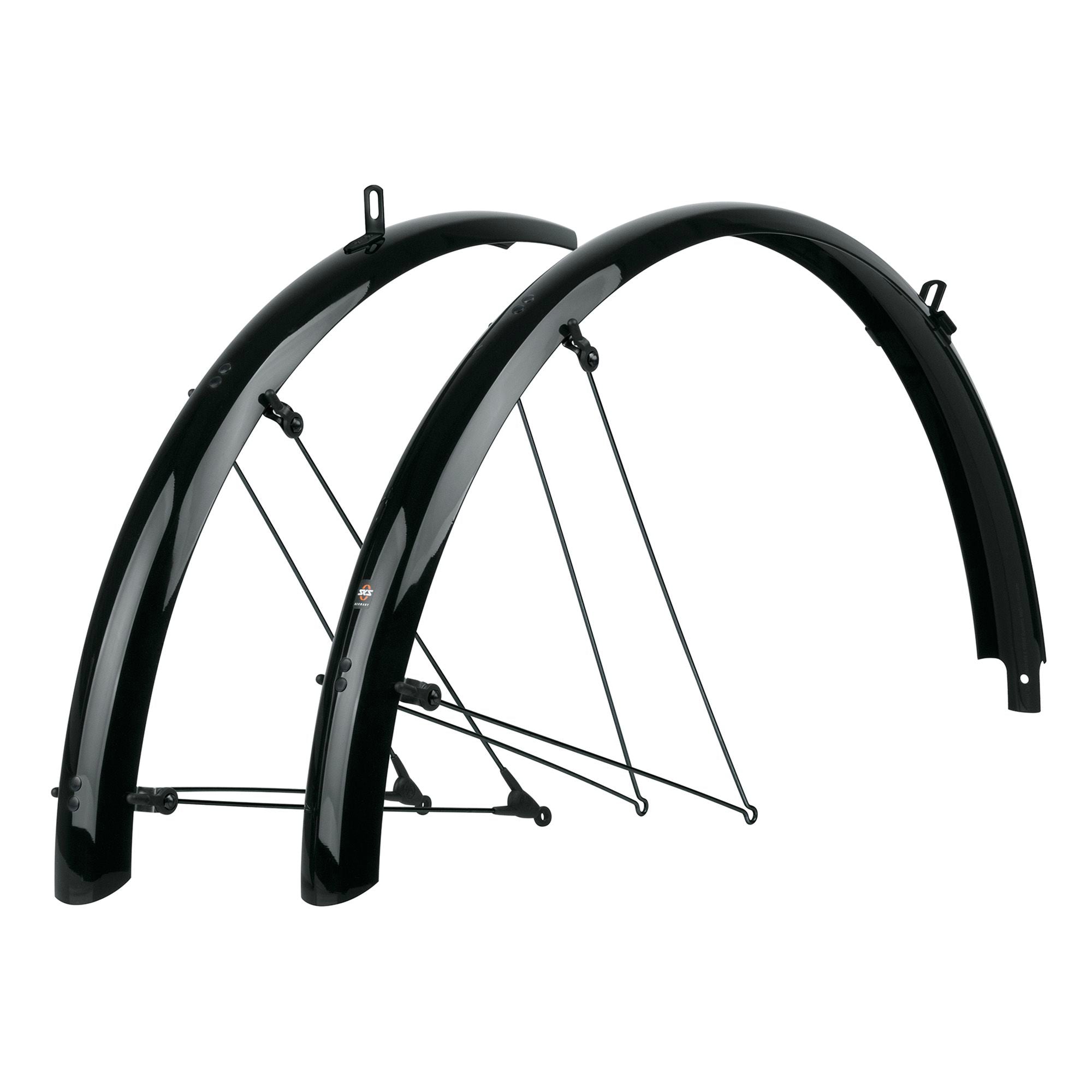 SKS Bluemels 26-inch MTB mudguard set with ASR safety system and V-stays, designed for mountain bike accessories.
