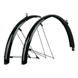 SKS Bluemels 26-inch MTB mudguard set with ASR safety system and V-stays, mounted on a mountain bike for off-road protection