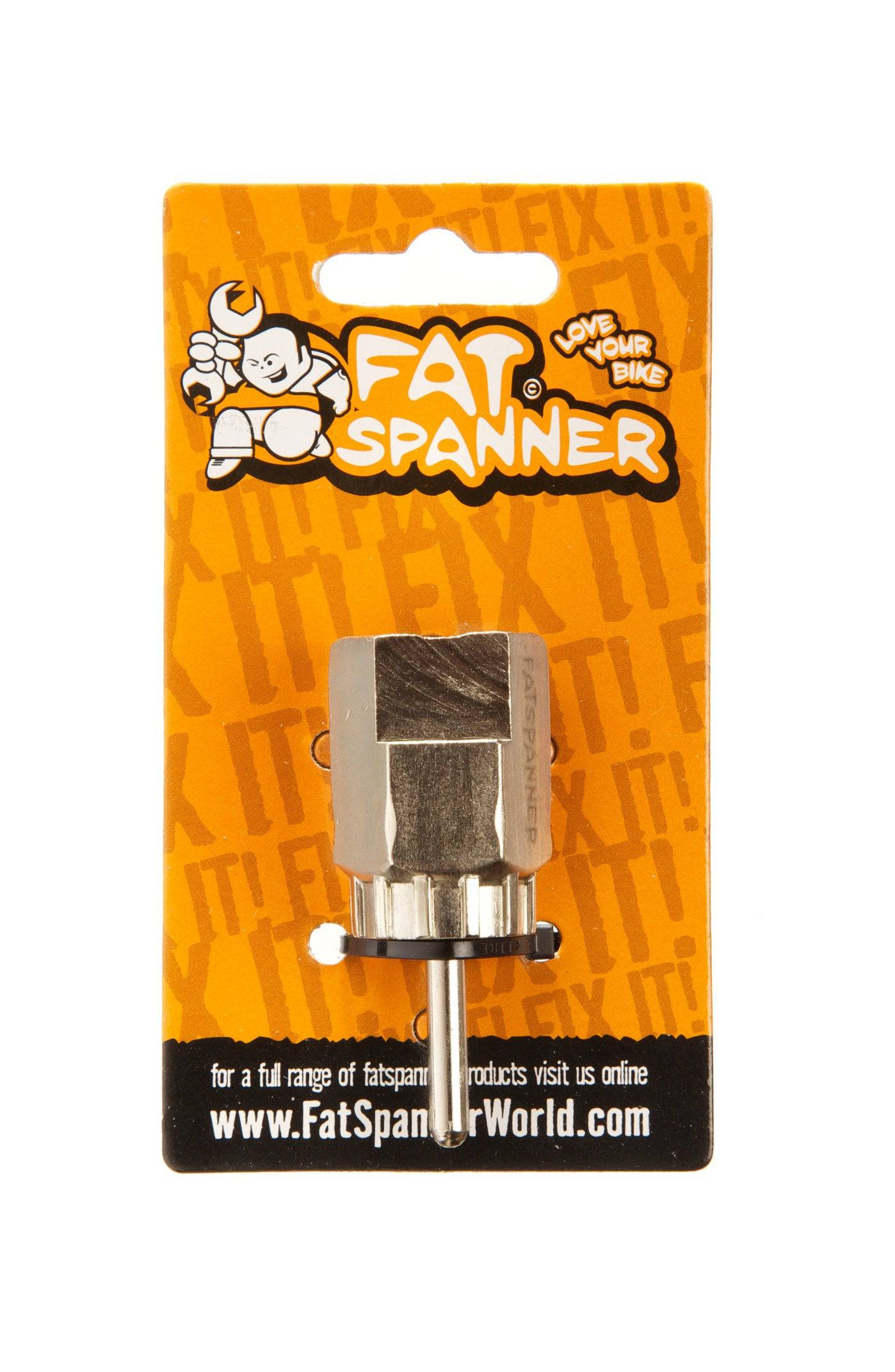 Fat Spanner cassette remover tool with stud for professional bike workshop maintenance, used for removing bike cassettes.