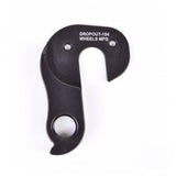 Wheels Manufacturing replaceable derailleur hanger dropout 154 mounted on a bike frame, designed for easy derailleur attachment.