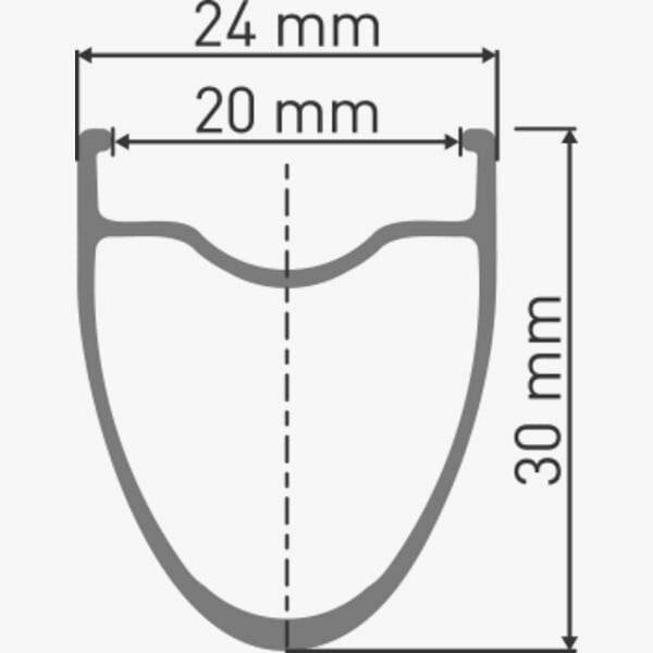 DT Swiss T 1800 rear clincher wheel with 30mm aero alloy rim, tubeless-ready, shown with close-up of rim and wheel components.