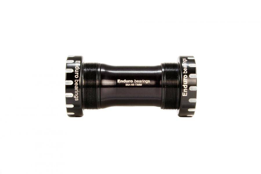 Enduro Bearings BSA 73mm bottom bracket with XD15 ceramic bearings and 24mm axle for bicycle components.