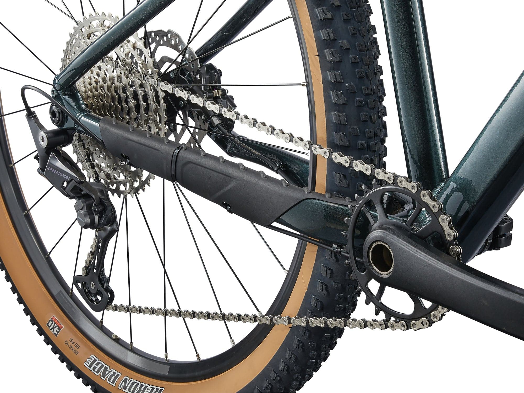 Liv Tempt 29 0 mountain bike with Shimano Deore M6100 drivetrain and 29-inch wheels, showing the bike's frame and suspension system.