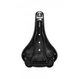 Brooks Flyer saddle with sprung suspension, designed for mountain biking and long rides, featuring a comfortable and durable component.