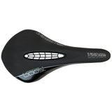 Tioga Undercover Boost bike saddle with 3D contoured padding and shock absorption, designed for comfortable cycling.