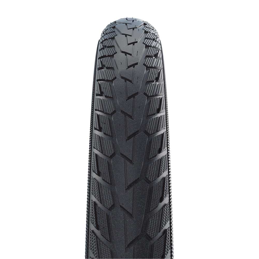 Schwalbe Road Cruiser Plus tire with durable puncture protection and eco-friendly compound, suitable for road cycling.