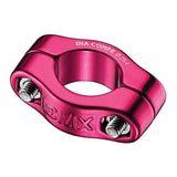 Dia-Compe MX1500 seat clamp for 25.4mm seatposts, featuring a two-bolt design, shown in a close-up of the components.