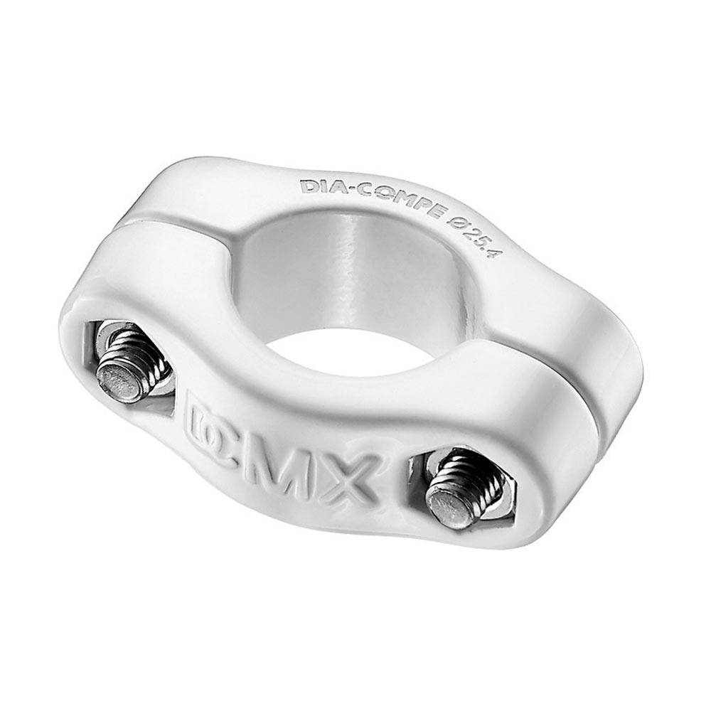 Dia-Compe MX1500 bicycle seatclamp for 25.4mm seatposts, featuring two bolts, used as a spare component for bike accessories.