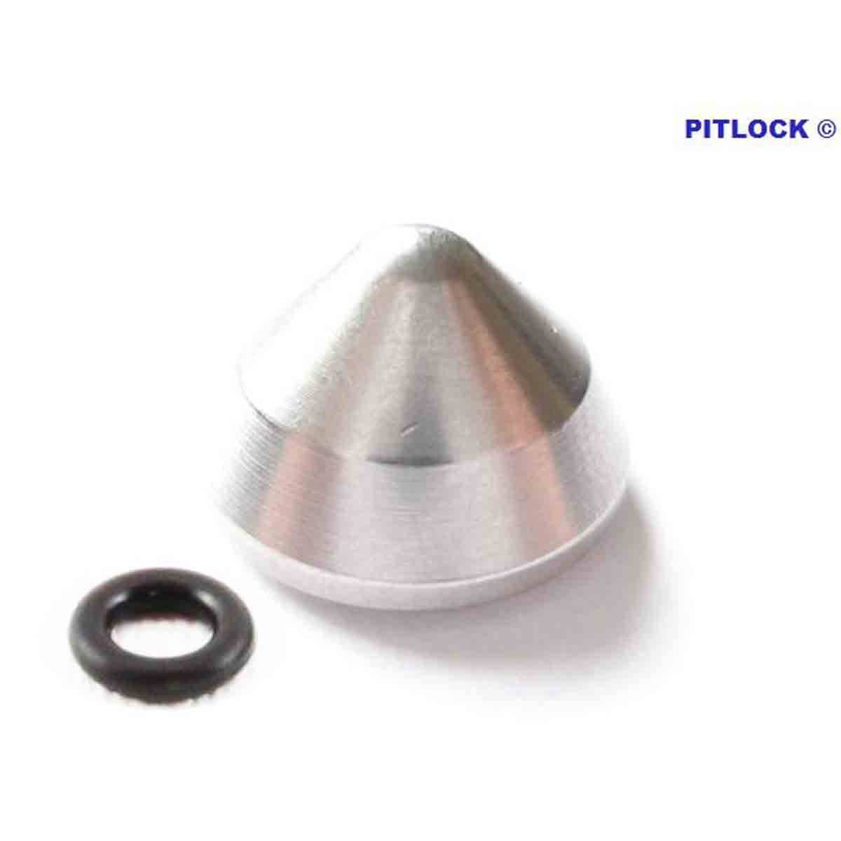 PITLOCK M5-Axle bike skewer endcap, secure finish cover cap, black protective accessory for bicycle security.