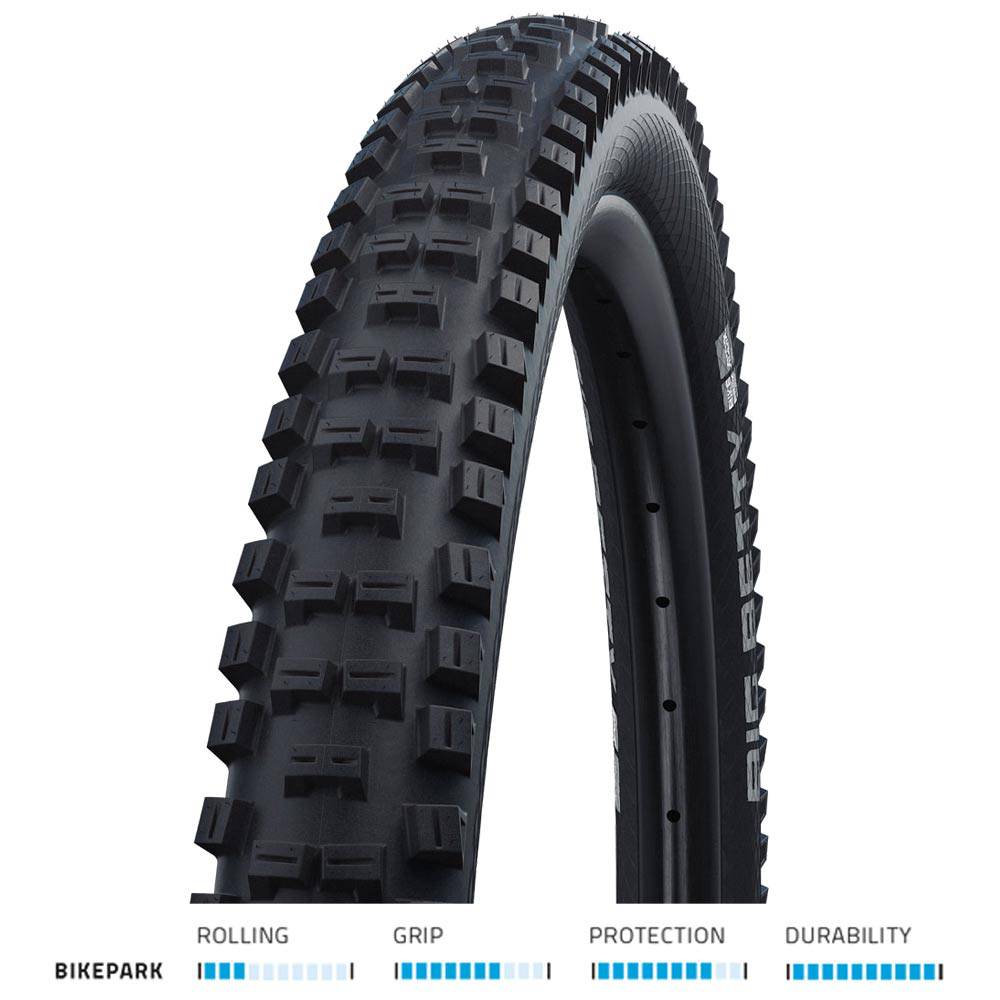 Schwalbe Big Betty Addix Performance downhill and enduro bikepark tyre with aggressive tread for mountain biking.