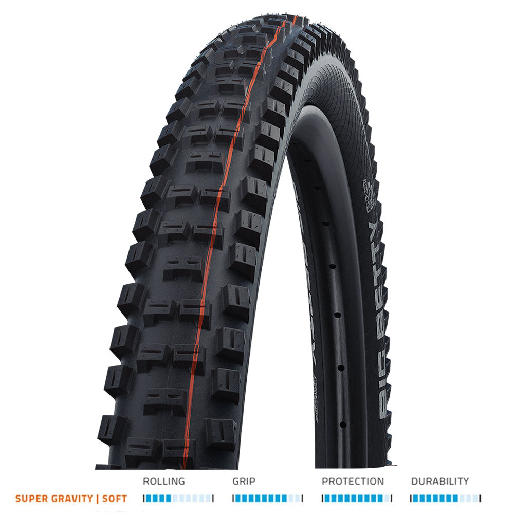 schwalbe tyre big betty evo super gravity addix soft folding tle p127379