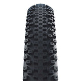 Schwalbe Advancer Hybrid PunctureGuard tyre for e-bikes, showing the durable rubber tread and sidewalls designed for low resistance riding.