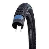 Schwalbe Super Moto-X E-Bike tyre with 3mm Green Guard puncture protection, showing tread pattern and sidewall details.